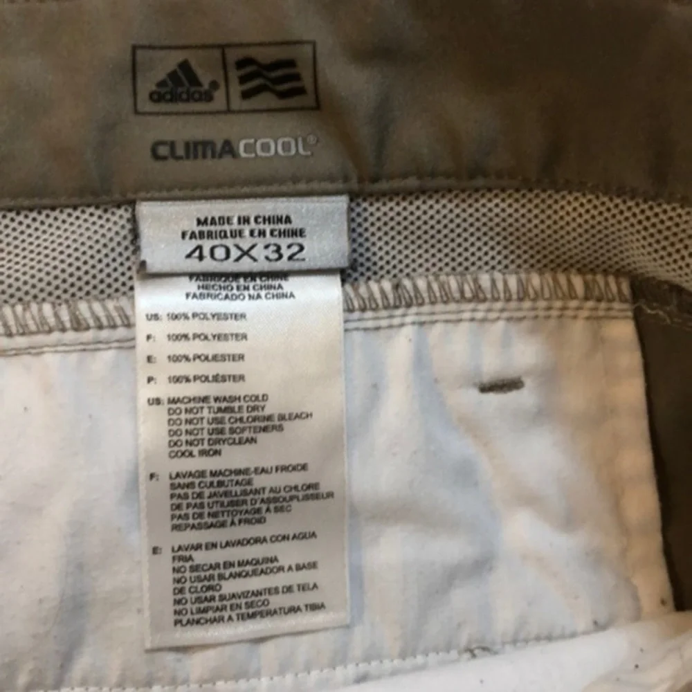 ADIDAS 40x32 ClimaCool Polyester Slacks!